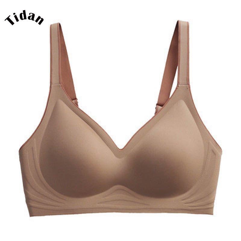 Women Gradient Jelly Non-Steel Ring Small Chest Gathers Adjustable Vest-Style Sports Latex