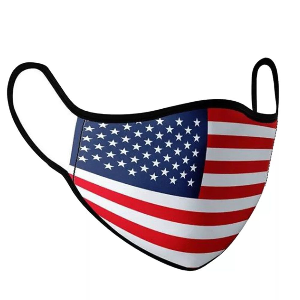 American Flag Six Layer Face_Mask Tiktok_Mask For Men And Women Gaming_Mask With Adjustable Ear Loop And Digital Print Face_Mask Graphics Print Anime_Mask