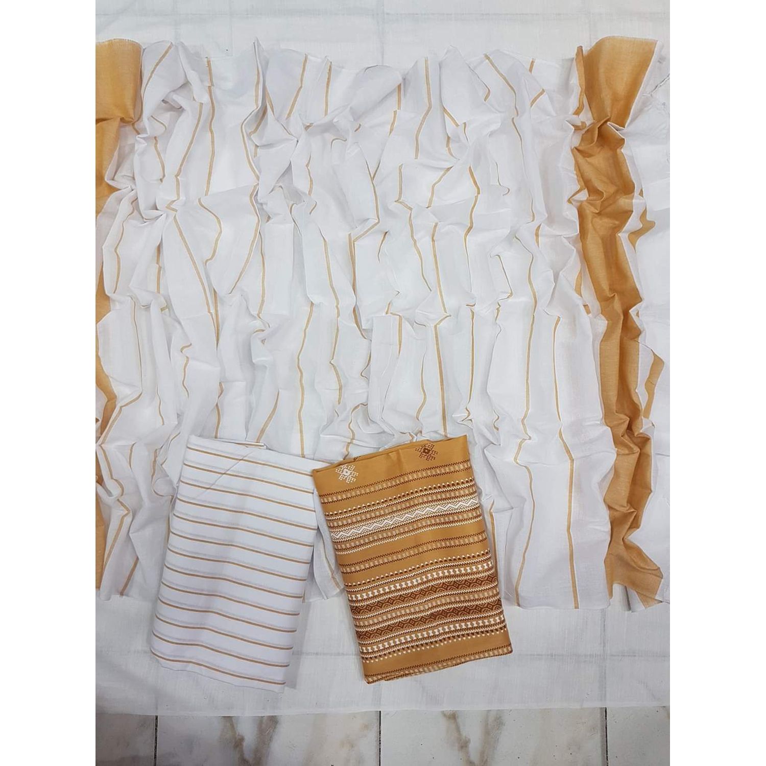 স্লাব তাতের উপর স্কীন প্রিন্ট এর থ্রী পিচ-Slab tater Skin print Cotton Three Piece [3 Piece] For Women