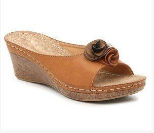 Sandalias Mujer Summer Women's Sandals Handmade Ladies Shoe Floral Sandals Women Slippers Retro Style Mother Shoes