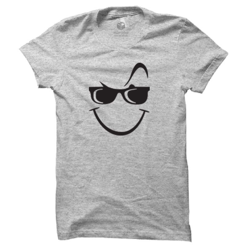 Sunglass in Smile T-Shirt for Man