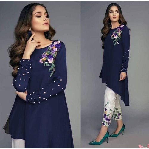 Exclusive  Navy Blue Tunic For Girls