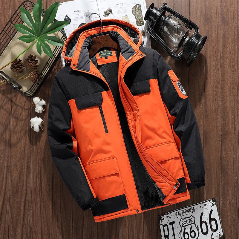 Winter Parkas Men Warm Thick Windproof Jacket Men Quality Multi-pocket Hooded Coat Men's Fashion Waterproof Outwear  M-9XL