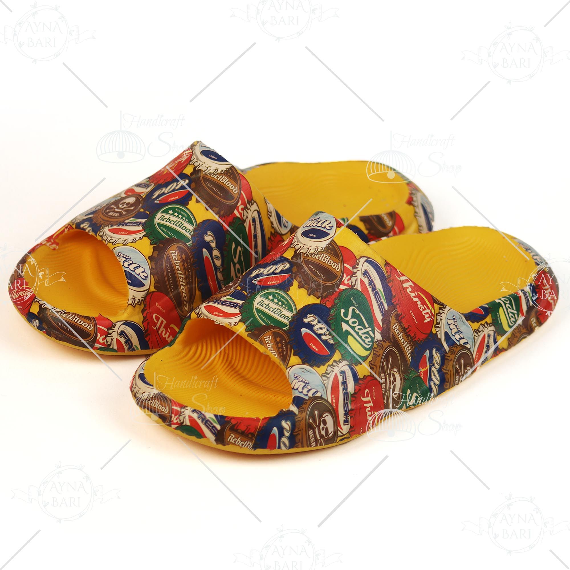 New Classic Fashionable Yeezy Slide Cork Slippers for Boys and Girls  Designer Slipper Shoe  Slides for man  Slides for girls  Painted Slides  House Slipper  Room Slipper NEW Slides [Handicraft Shop]