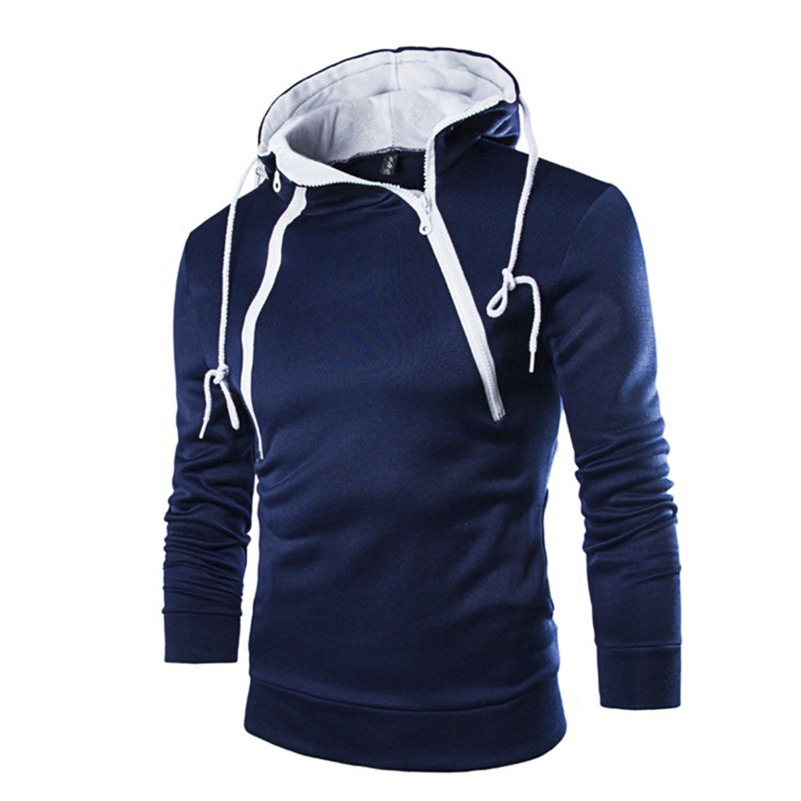 Winter Hoodie Zipper Fly Long Sleeve Slim Pullover Autumn Hoodie