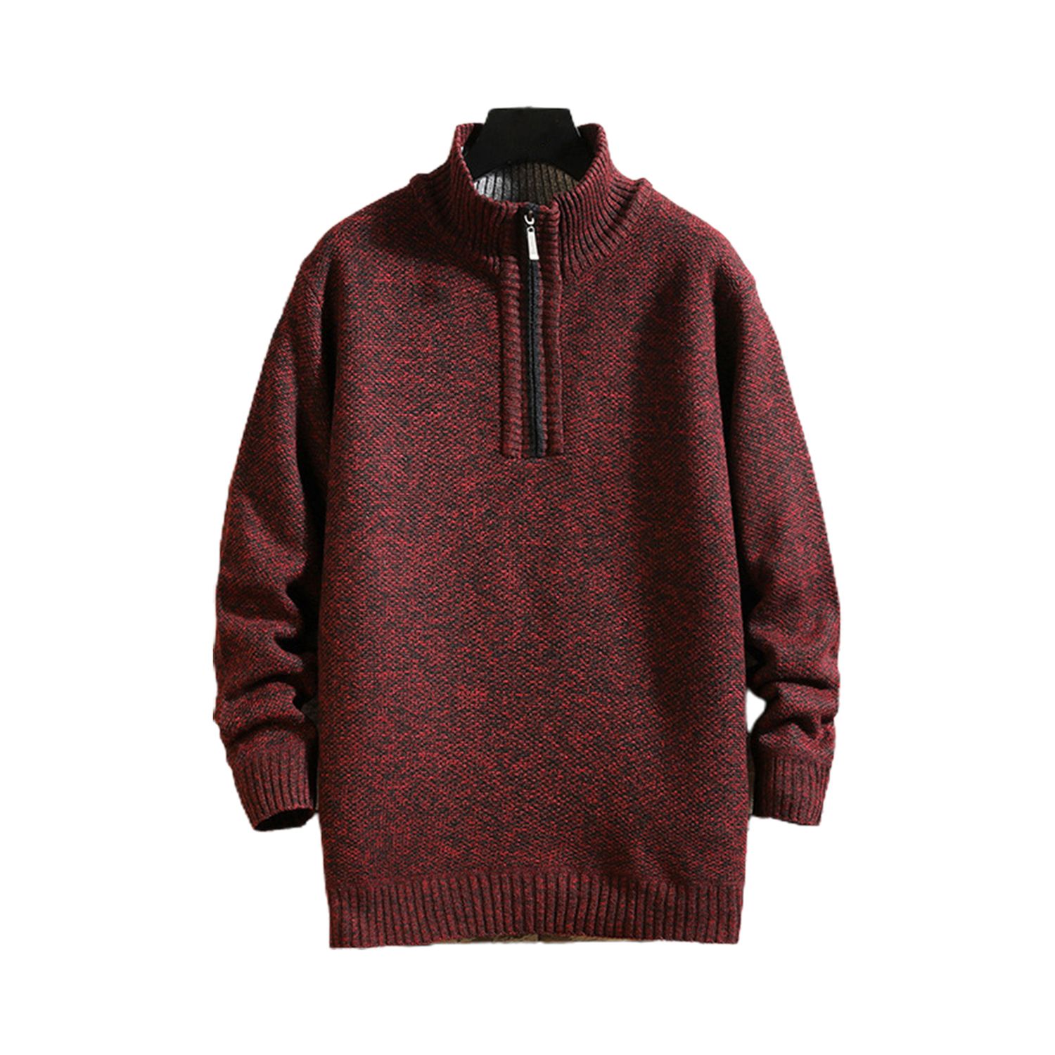 Men Pullover Sweater Long Sleeve Slim Knitting Pullover
