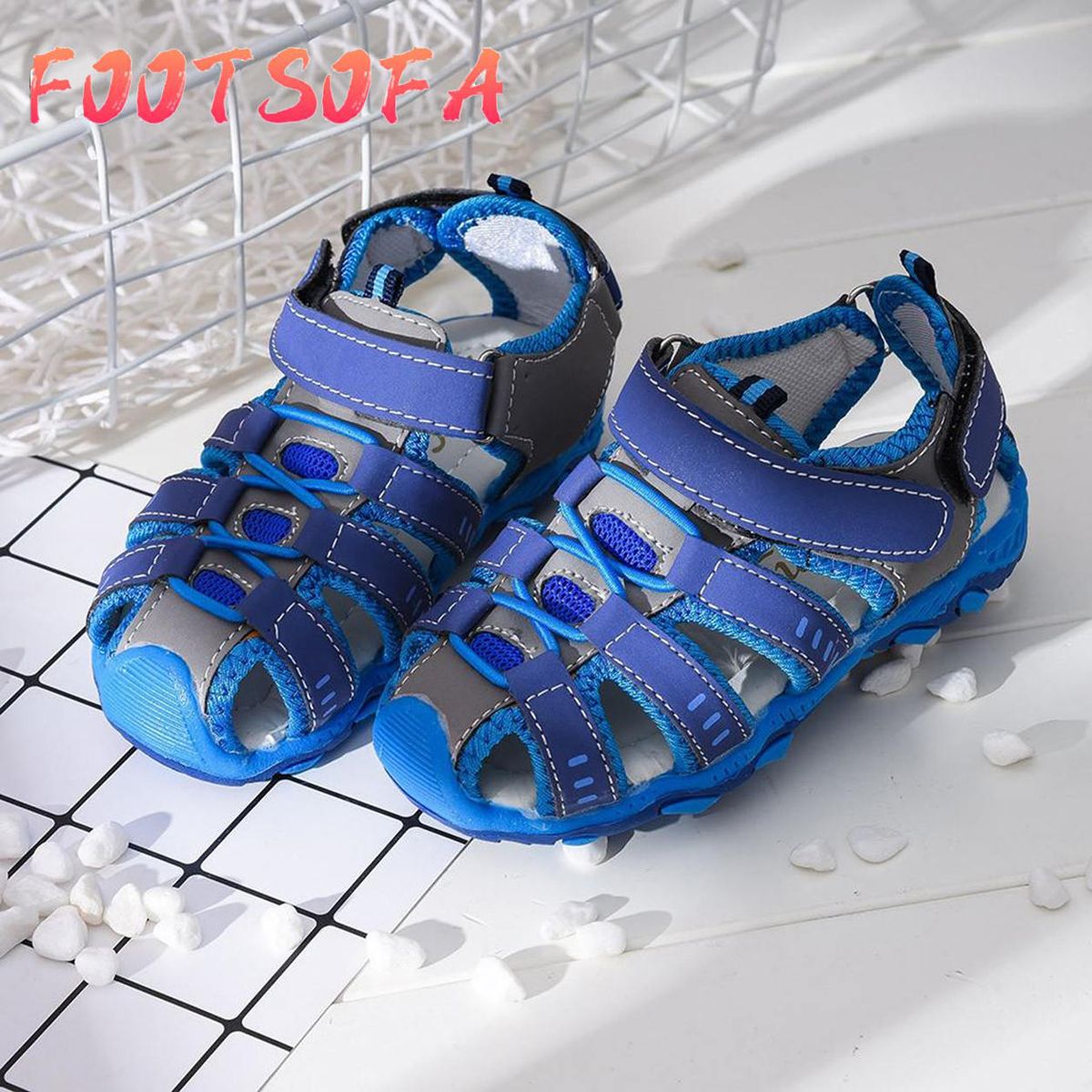 korean style sport fashion shoes Boys for children kidsChildren Kids Shoes Boy Girl Closed Toe Summer Beach Sandals Shoes Sneakers Shoes For Baby Kids Ready Stock