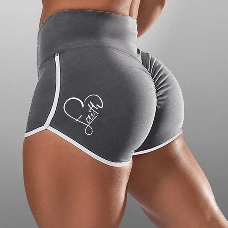 High 2021 Elastic Yoga Shorts Fitness Training Wrinkle High Waist Running Short Summer Sports Tights Dancing Hot girl