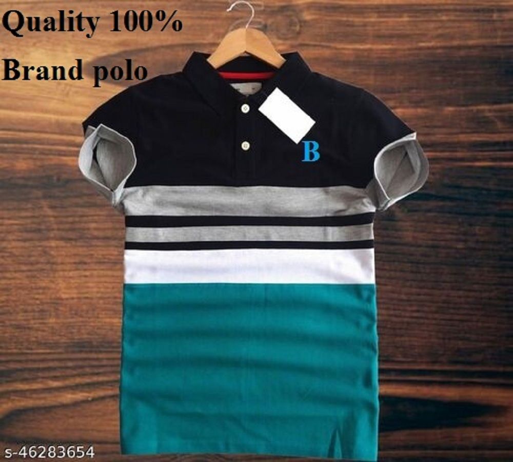 Three Star Anther cotton Polo T-Shirt
