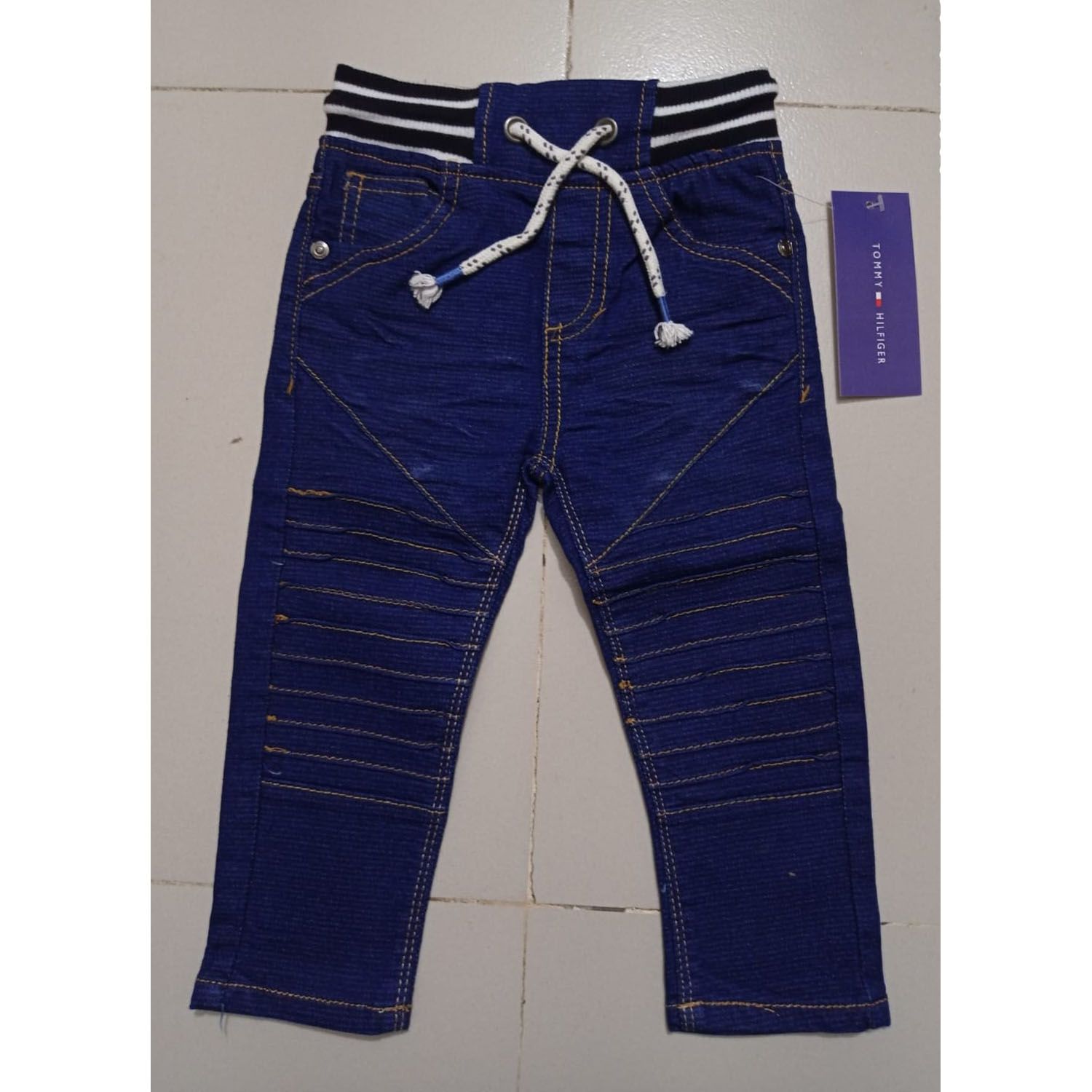 Blue Color Cotton Stretch Stylish Denim Jeans Pant For Kids