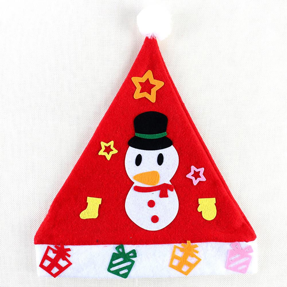 Kids DIY Christmas Hat Children's Handmade Material Accessories Set Toy Christmas Gift