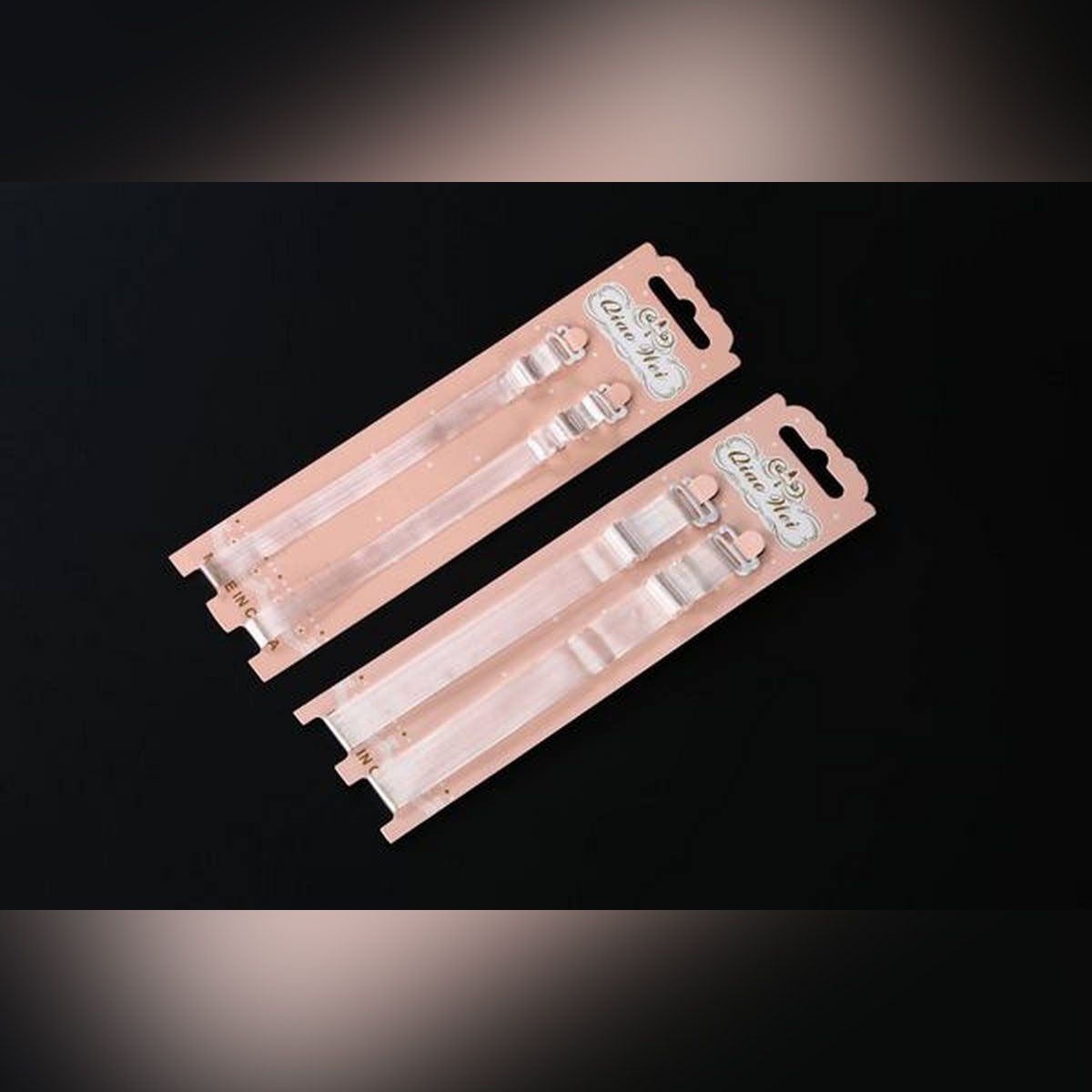 1cm Adjustable Non-slip Transparent Shoulder Strap for BRA - 1 set