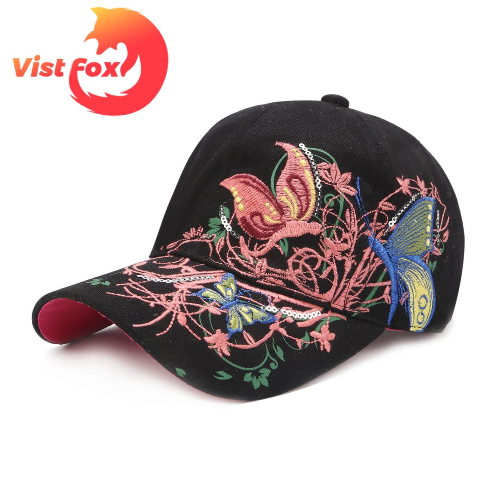 Vist Fox Baseball Cap Ethnic Style Sunshade Cap With Buckle