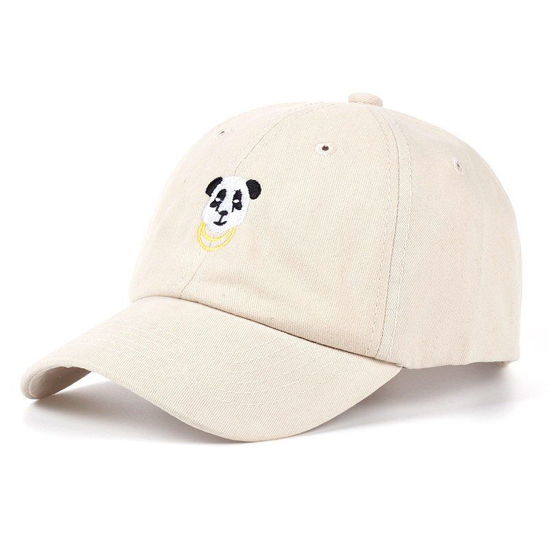 2017 cotton cap fashion male and female panda embroidery cap adjustable sun hat Spring and Autumn truck driver hat