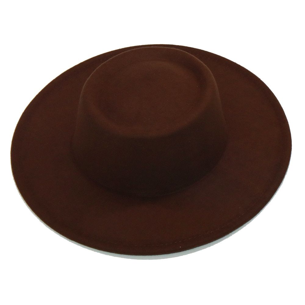 2021 new autumn and winter fedora hat multicolor ladies French British fashion big eaves dome concave top felt hat top hat