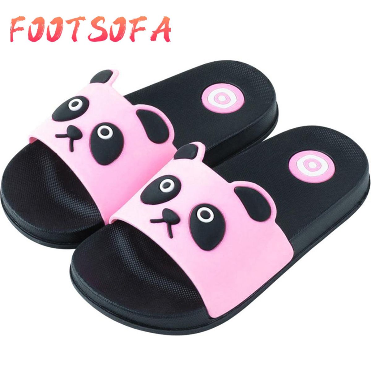 Baby Kids Girls Boys Home Slippers Cartoon Cat Floor Family Shoes Beach Sandals Shoes For Kids