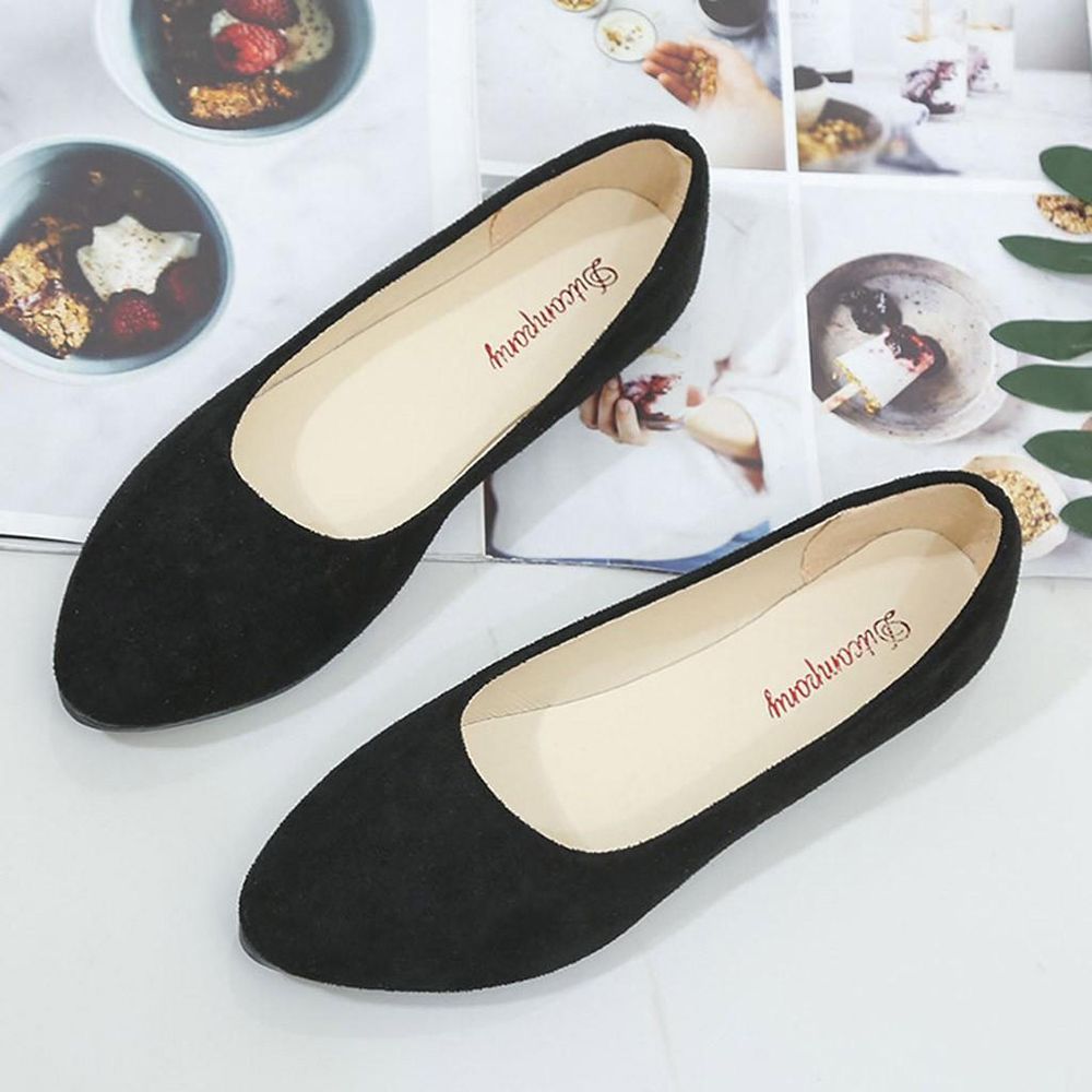shoes Fashion Women Summer Pointed Toe Pumps Single Shoes Casual Flat Work Shoes