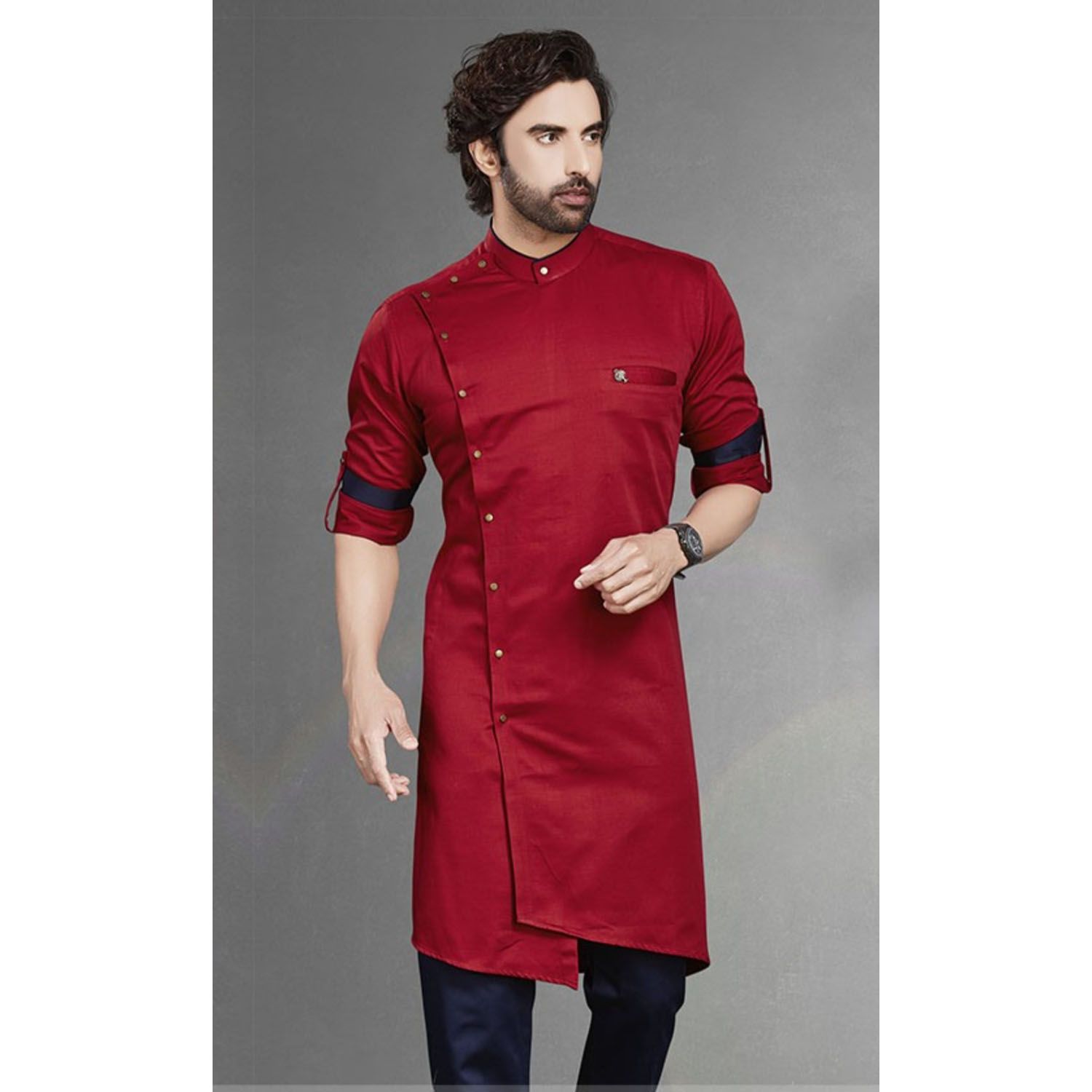 stylish semi long poanjabi for men
