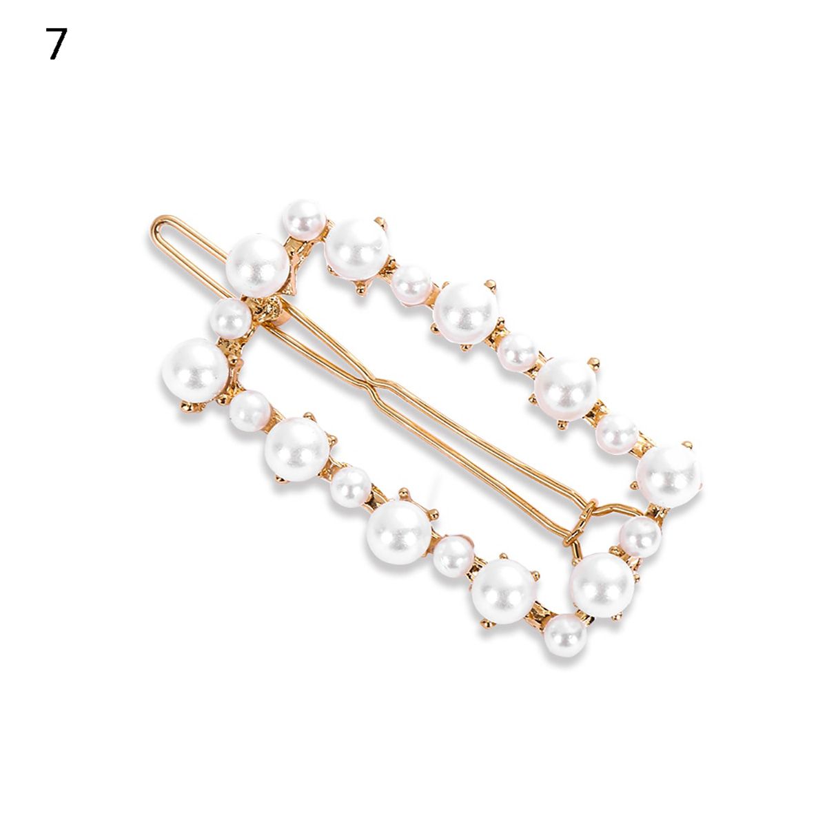 2021 Fashion Elegant Design Hair Clip Women Girls Triangular Star Round Barrette Stick Hair Pins Ponytail Head Styling Tools