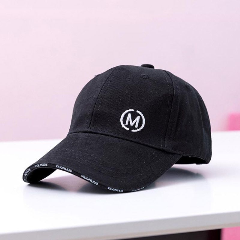 Doitbest 2 to 8 Years Spring Cap Boys Girls solid M letters summer Snapback adjustable Kid Hip Hop Hat Sun cap