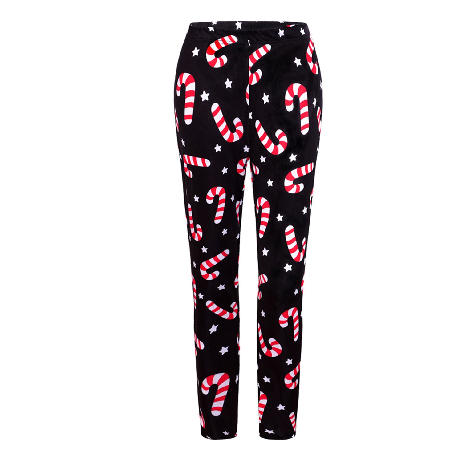 Female Pants, Christmas Floral Print High Waist Yoga Trousers for Women, S/M/L/XL