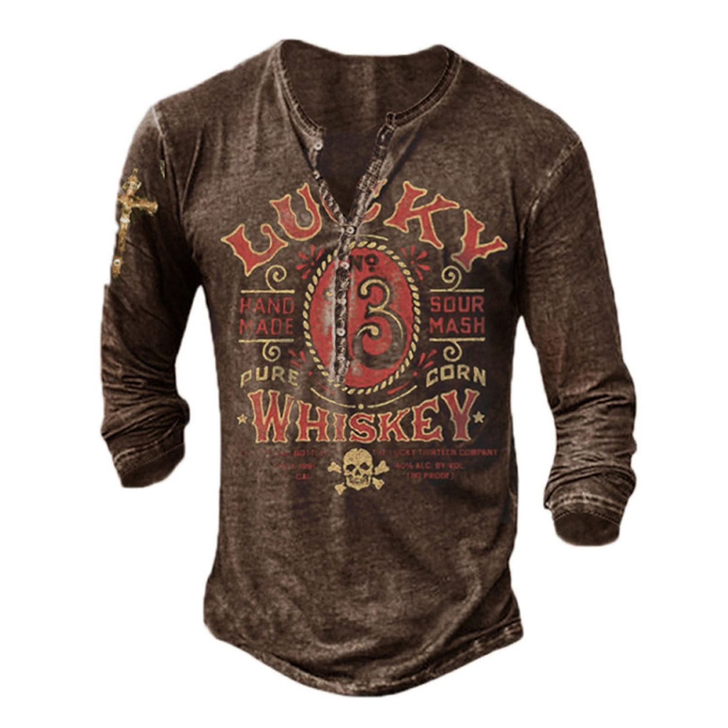 Bababuy High Quality Cotton T Shirts Men Long Sleeve Punk Style Tops Oversized V Collar 66 3D Printed T Shirts