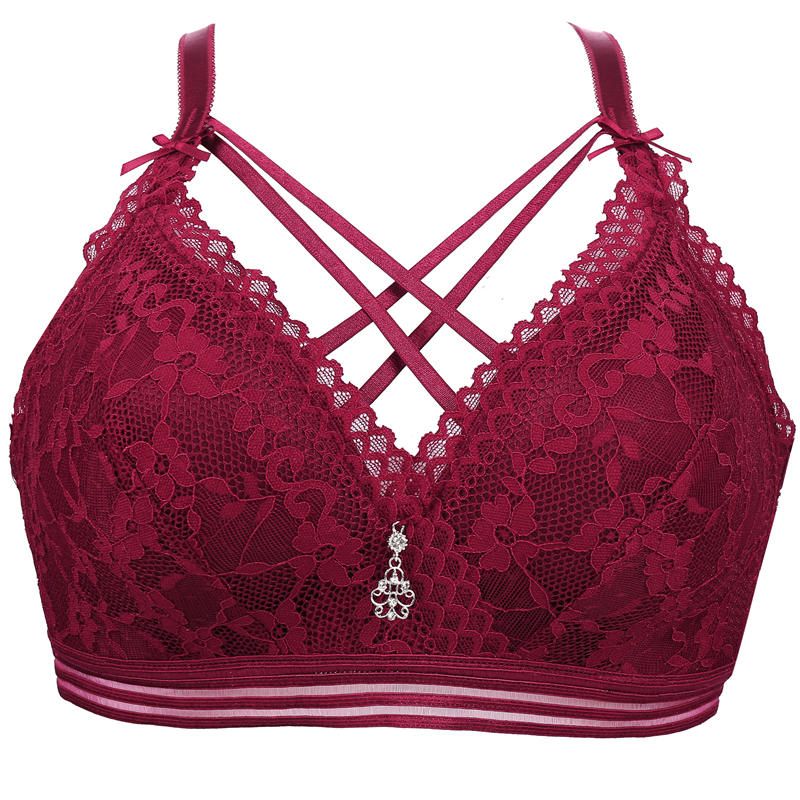 3Colors Front Strap Women Bra Underwear Push Up Bra Lace Bralette  Brassiere Female Bras  Lingeries Plus Size B/C Cup