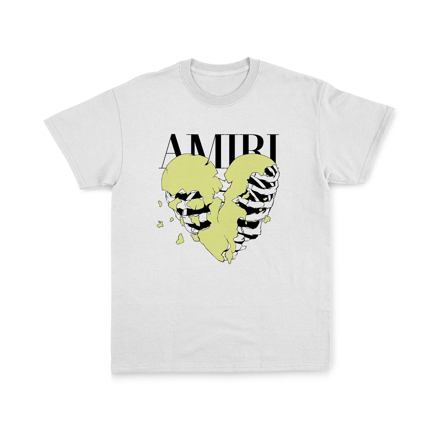 White T-shirt printed short sleeve