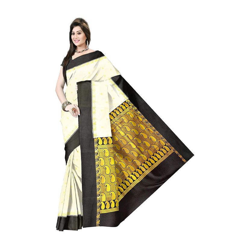 ইন্ডিয়ান সিল্ক কাতান শাড়ি ব্লাউজ পিছ ছাড়া। Indian Silk Katan Sharee Without Running Blouse Piece For Women's By Sharee & Bedding