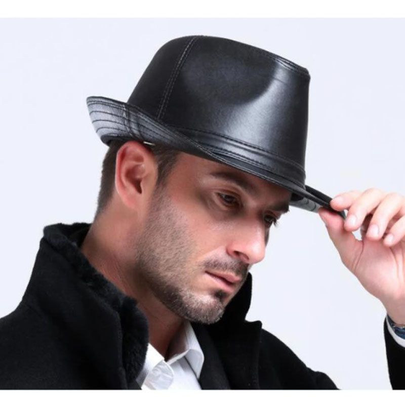 FedoraSale Leather Fedora Hat