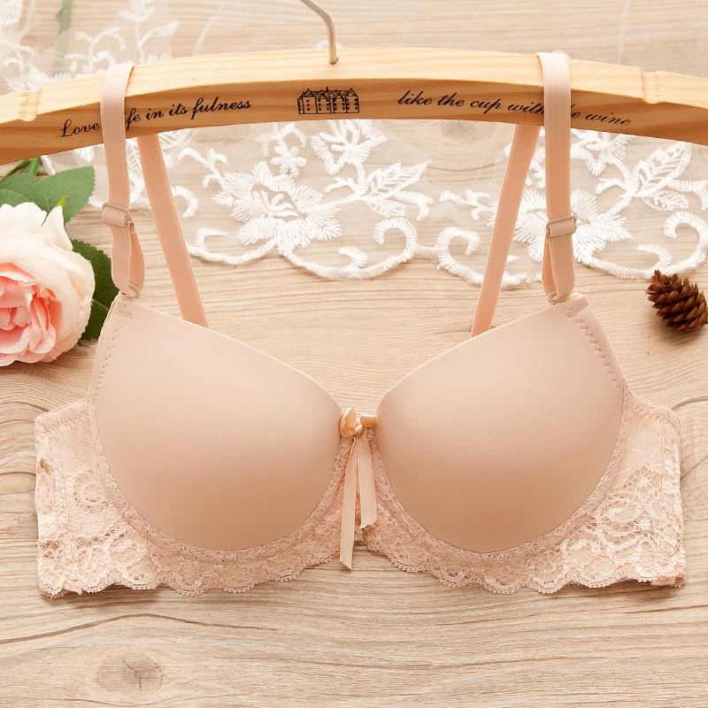 Korean Style Women Push Up Lace Bra Adjustment Bra Cute And Comfortable Underwear