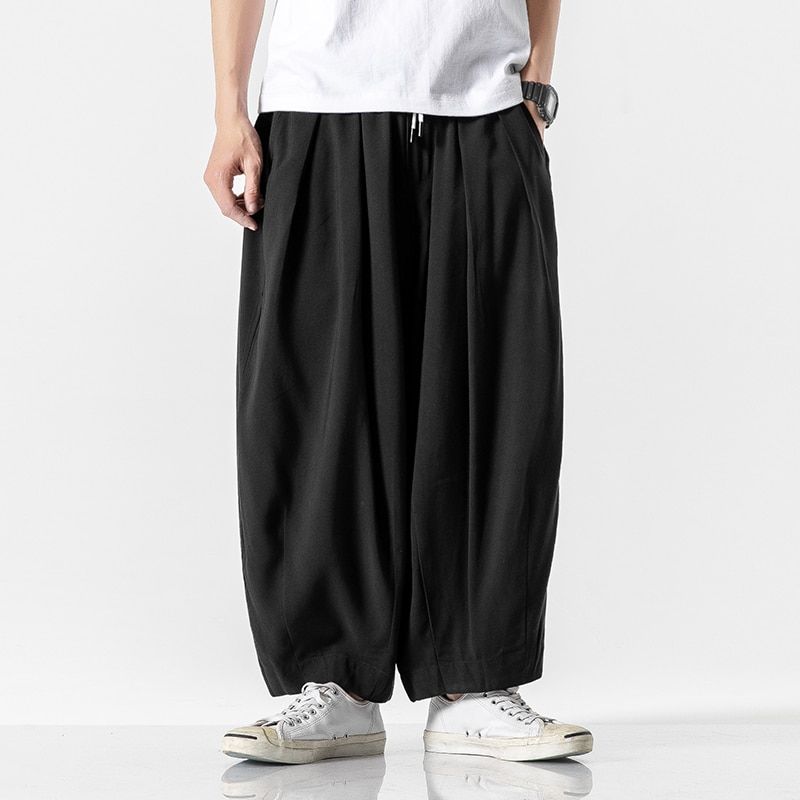 Mens Harem Pants Harajuku Style Casual Man Trousers Kpop Cotton Jogging Pants Woman Sweatpants Streetwear Solid Color 5XL