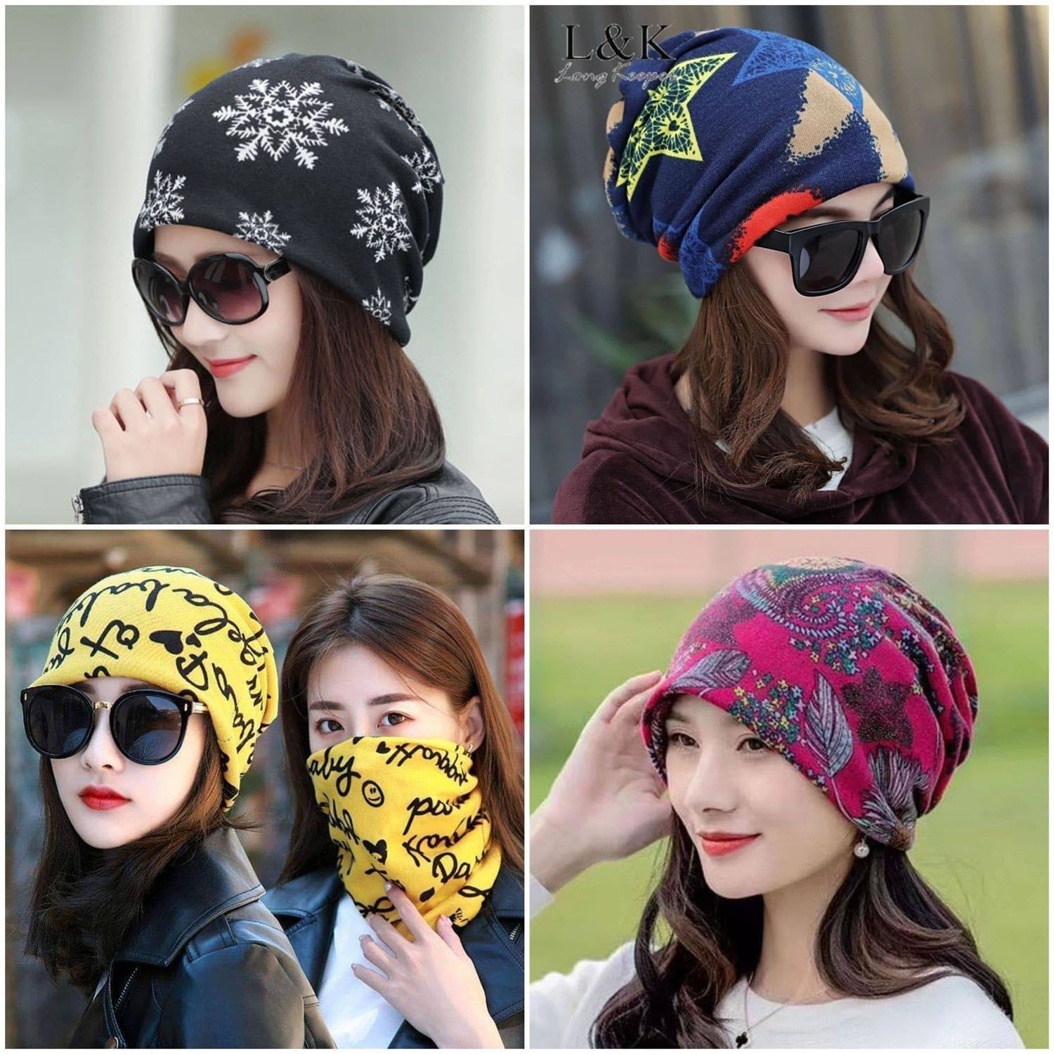 Multi-function winter Ladies hat