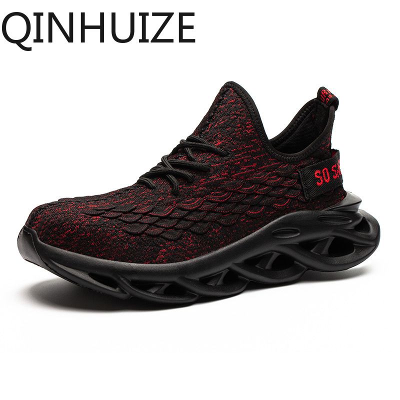 New style flying woven safety shoes men's anti-smashing anti-piercing work shoes breathable lightweight steel toe cap protective work safety boots