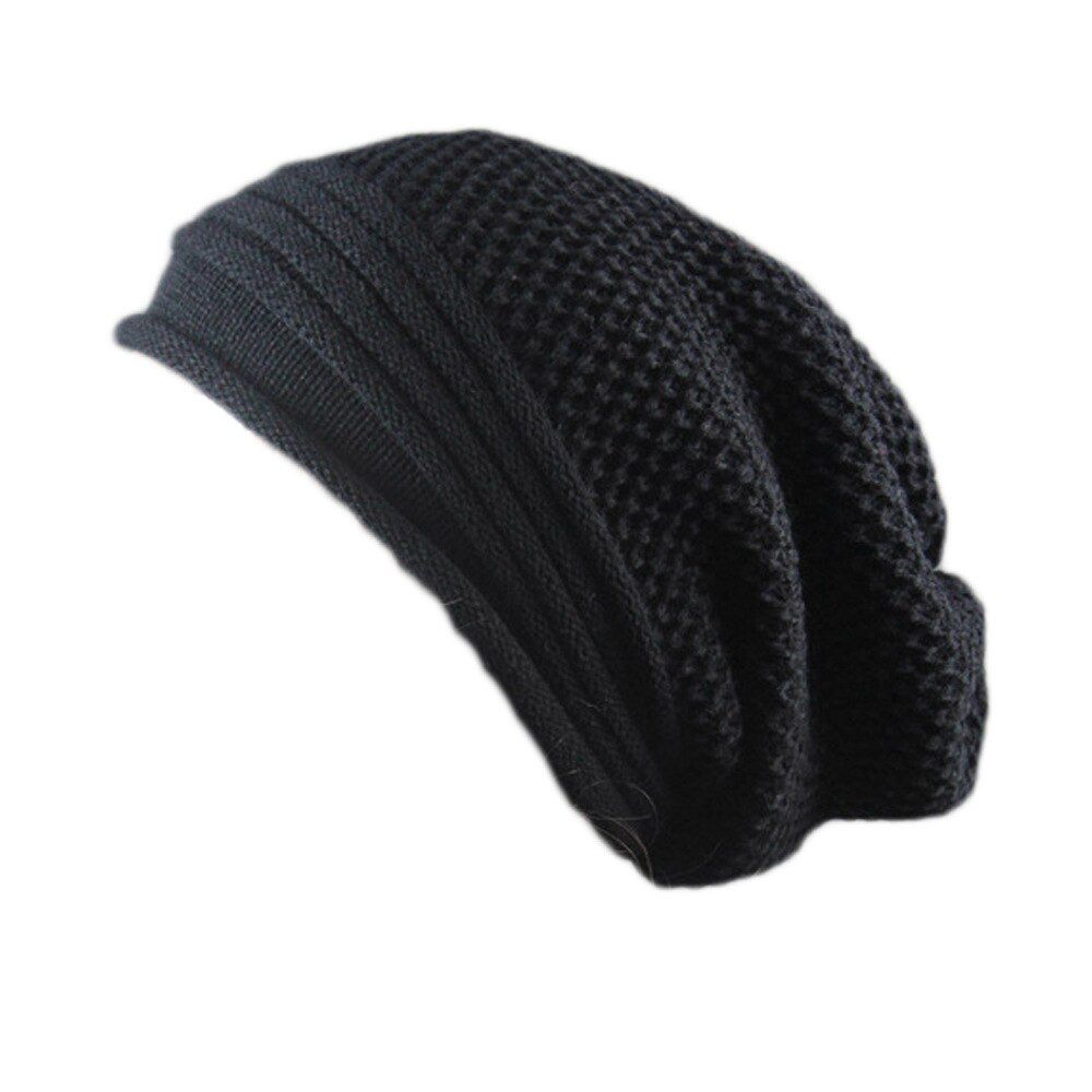 Hop Knitted Hat Women's Winter Warm Casual Acrylic Slouchy Cap Crochet Ski Hats Outdoors Female Soft Baggy Skullies Beanies
