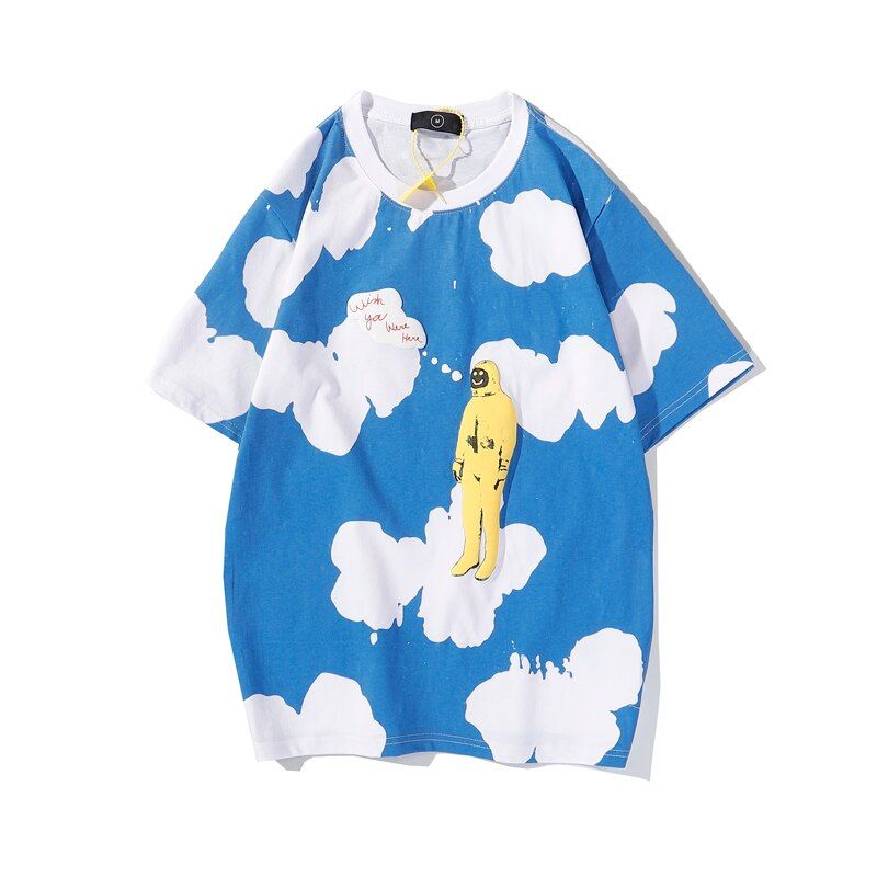 Summer Kanye West T Shirt Women Jesus Is King 1:1 Tshirts Short Sleeve Harajuku 100% Cotton Men's Tshirts Tees Urban-clothes