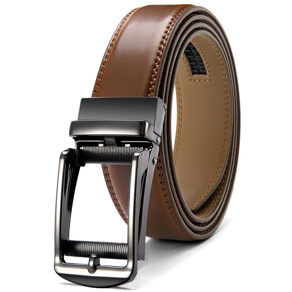 JACNAIP Fashion Designers luxury Belts Business Male Alloy buckle Belts for Men Automatic Buckle Leather,Cow Leather Belts 3.5cm