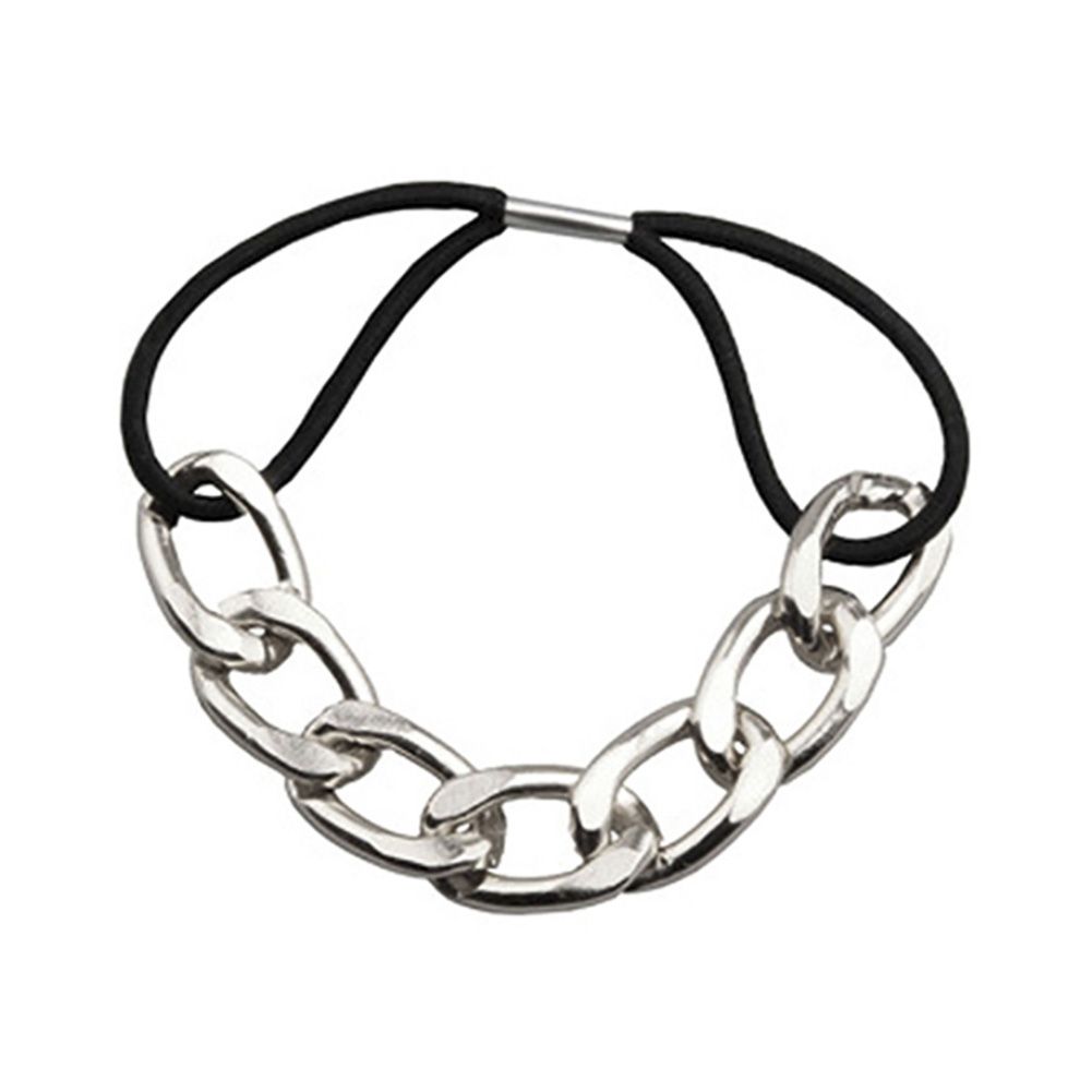 Women's Korean Style Metal Head Chain Headband Head Piece Elastic Hair Band Rope