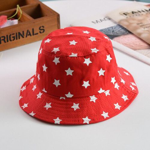 Summer Children Fisherman Hat Five-pointed Boys and Girls Bucket Hat Kids Sun Hats Folding Protective Panama Bob Caps