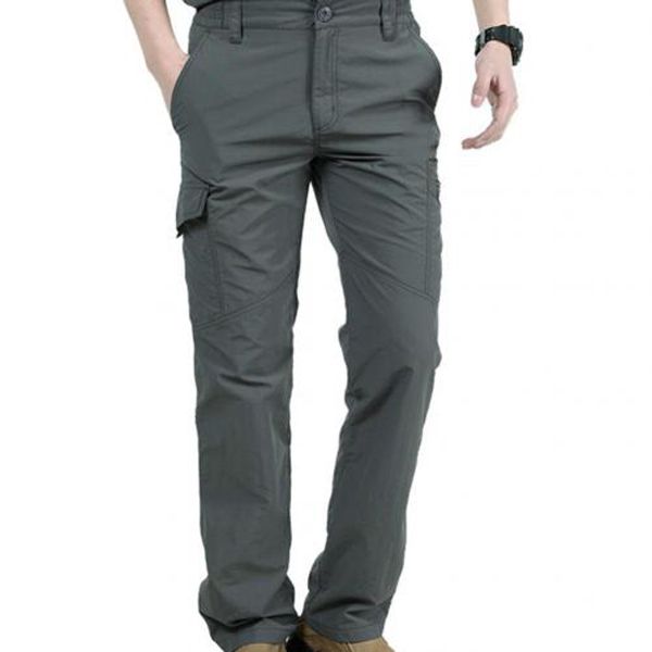 Tactical Pants Climbing Pants Men Outdoor Climbing Hiking Multi-pockets Solid Color Quick Dry Pants Fitness Workout Sweatpants
