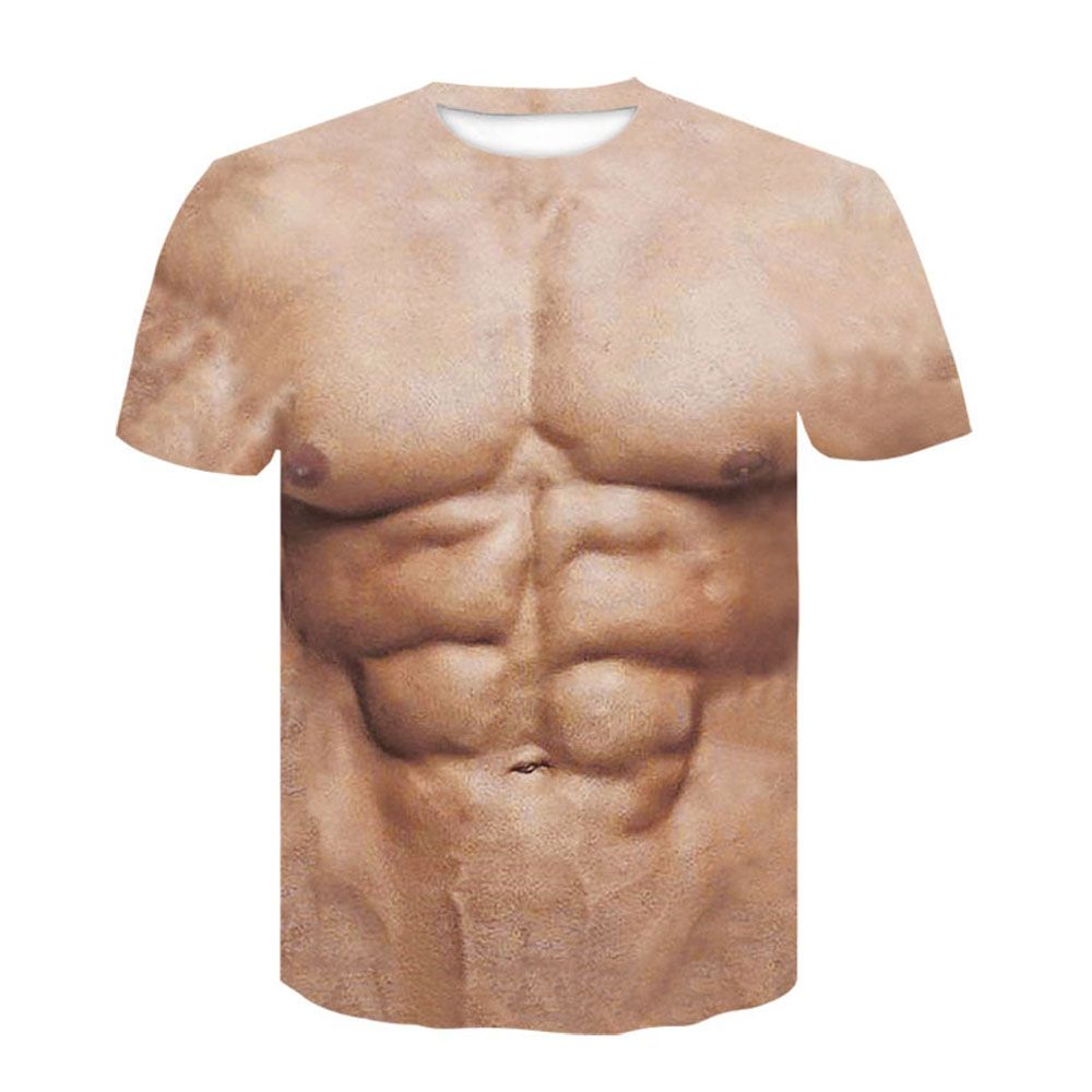 3D Printed Strong Muscle Kids Boy Girl UniT Shirt Summer Fashion Casual Men Women Couple Funny T-Shirt Tops Tees