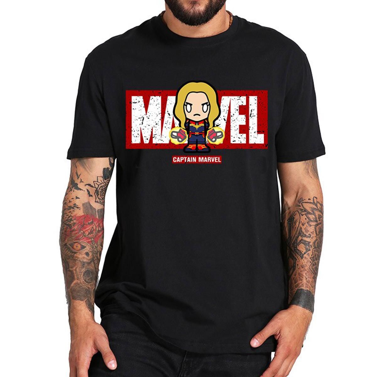 New summer Marvel men tops Superhero T-Shirt Crew Neck Anime streetwear Printed Top Anime Printed Top tees short sleeve shirt