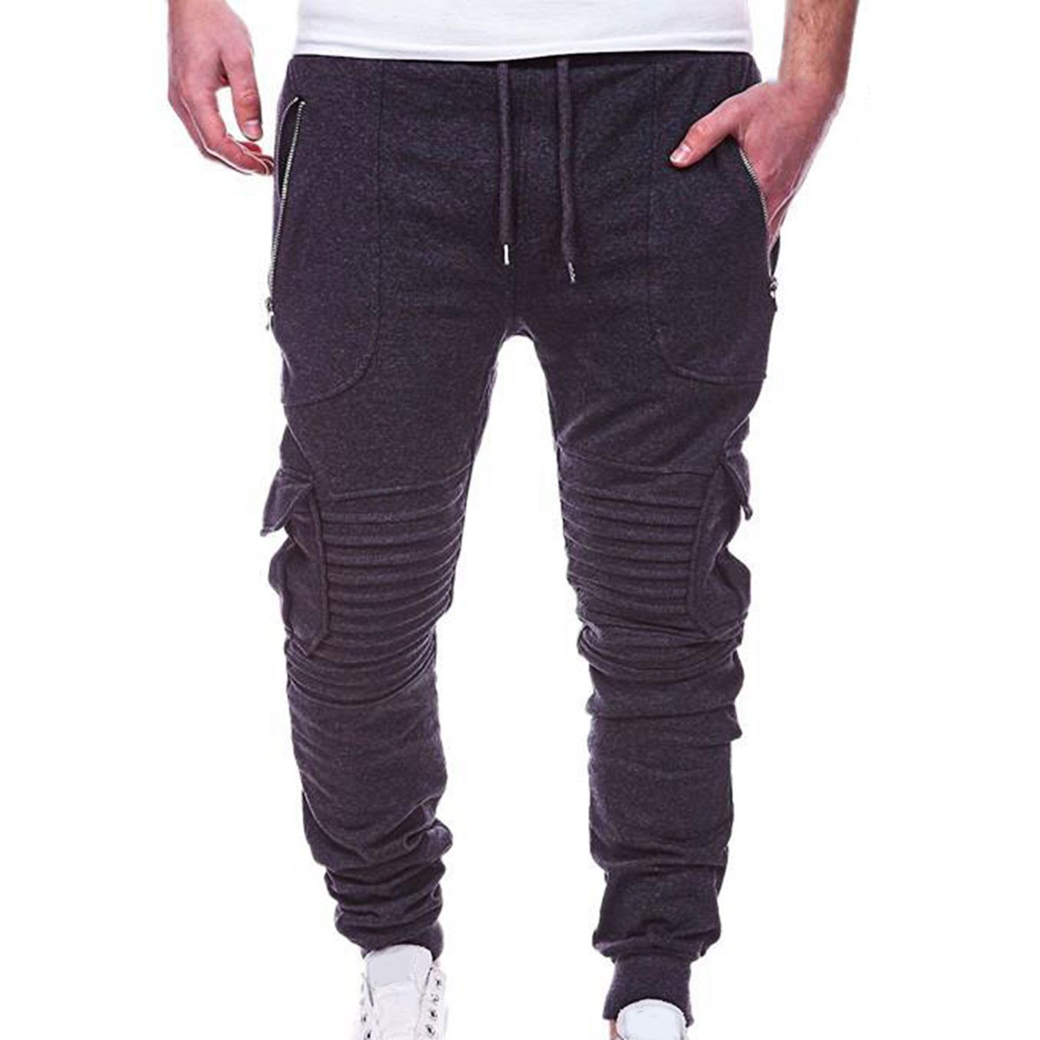 Autumn Trousers Mid Waist Leisure Men Trousers