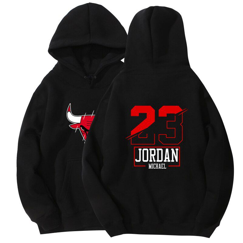 Autumn and winter men's hoodie fashion men's sweatshirt No. 23 printed long-sleeved pullover loose large size
