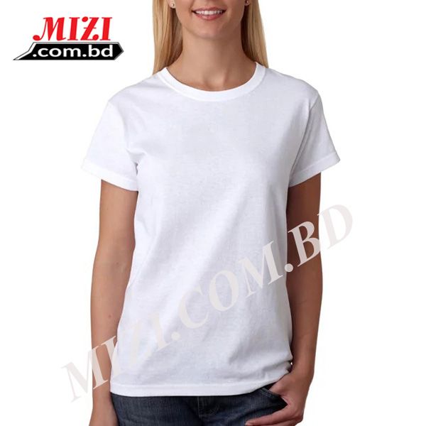 Pink Cotton Short Sleeves Tshirt For Women