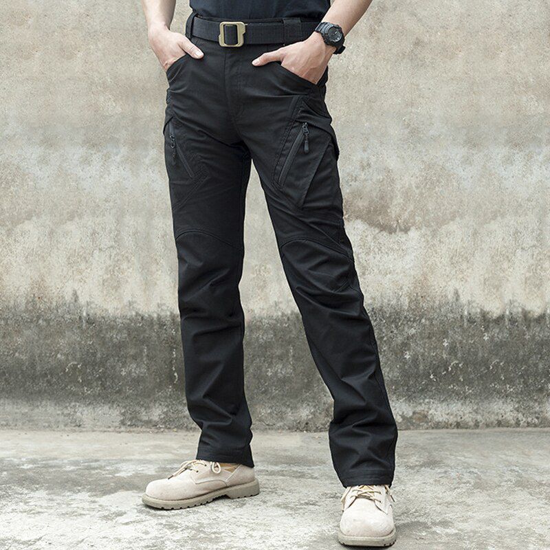 Men  Tactical Pants Waterproof Cargo Pants Men Breathable  Solid Color  Long Trousers Work Joggers S-5XL