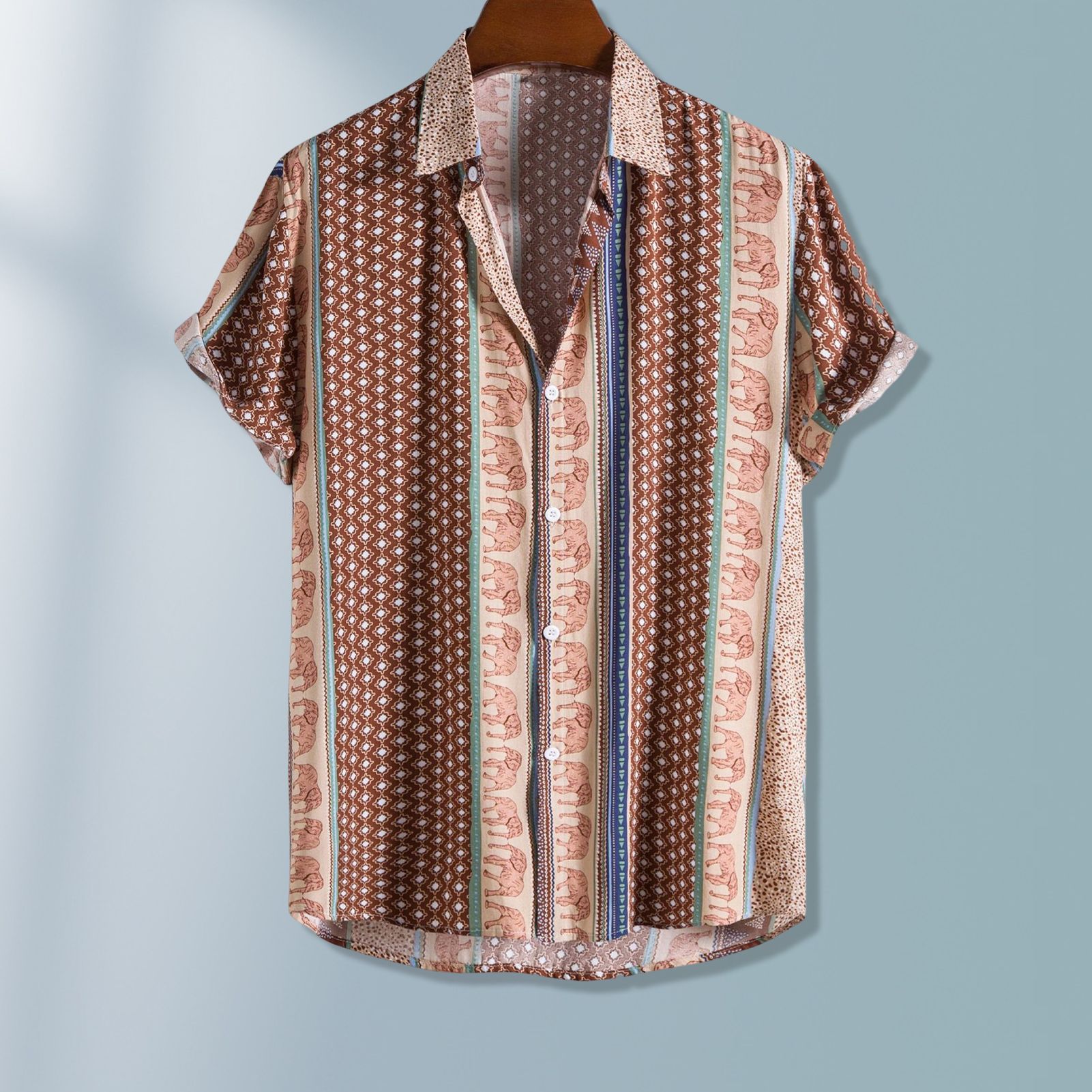 Summer Shirt Soft Retro Style Breathable Summer Shirt