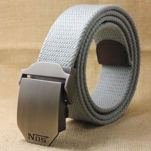 2020 Men Weave Canvas belt mens waist belt Casual Brand Cargo Belts Young student Automatic Buckle-Belt Male Tactical Belt