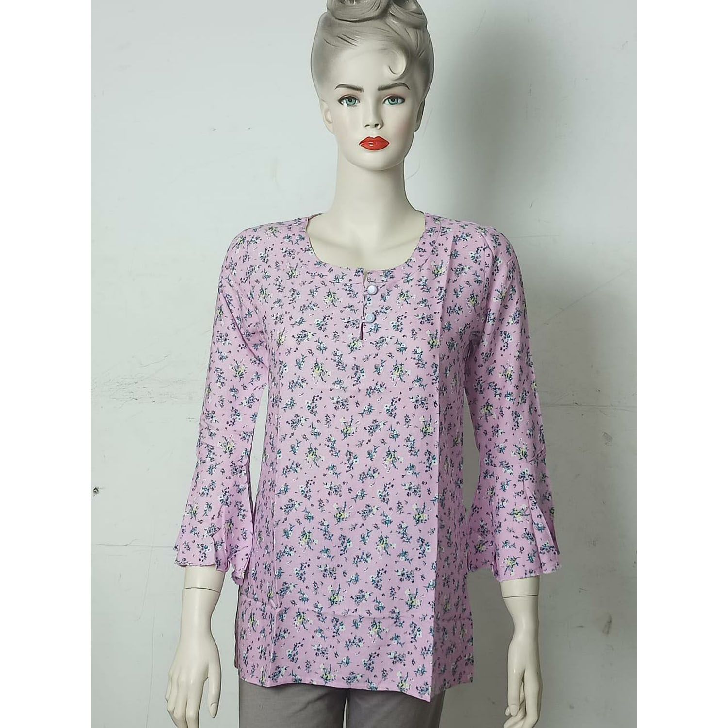 Ladies Casual Print Long sleeves Tops
