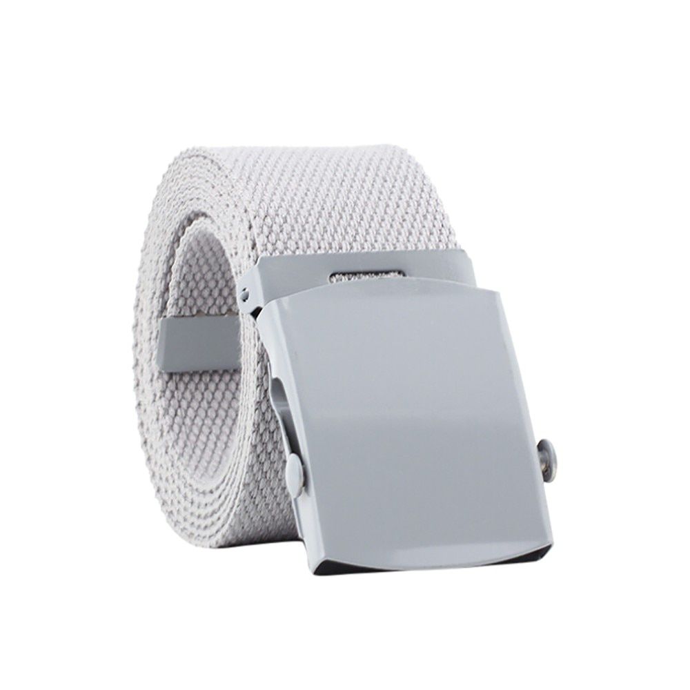 JAYCOSIN Belt Buckle Fans Canvas Belts Men Women Automatic Fashion Solid Knitted Nylon womens belts wide male daily casual alloy